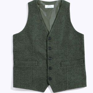 Kirrin Finch Olive Tweed Vest